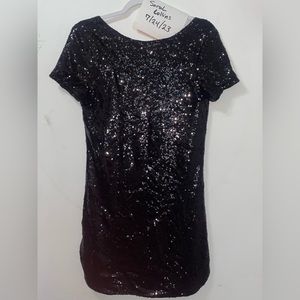 Pink Lily Black sequin dress, size small